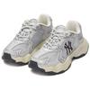 MLB New York Yankees Height Increasing Low top Chunky Sneakers Unisex Silver Gray 3ASHW075N-50SIS