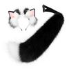 Halloween Fuchsohren Haarband Cosplay Plüsch Kopfschmuck Schwanzbestienohren Schwanz Kostüm Comic Show Requisiten