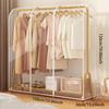 Garment Coat Dust Moisture Proof Protection Transparent Square Full Cover for Floor-standing Drying Rack for Clothes