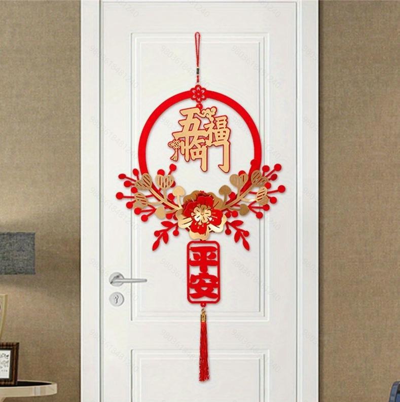 1pc Traditional Chinese Spring Wall Pendants - Festive Ornaments for New Year Home Decor & Housewarming Decor