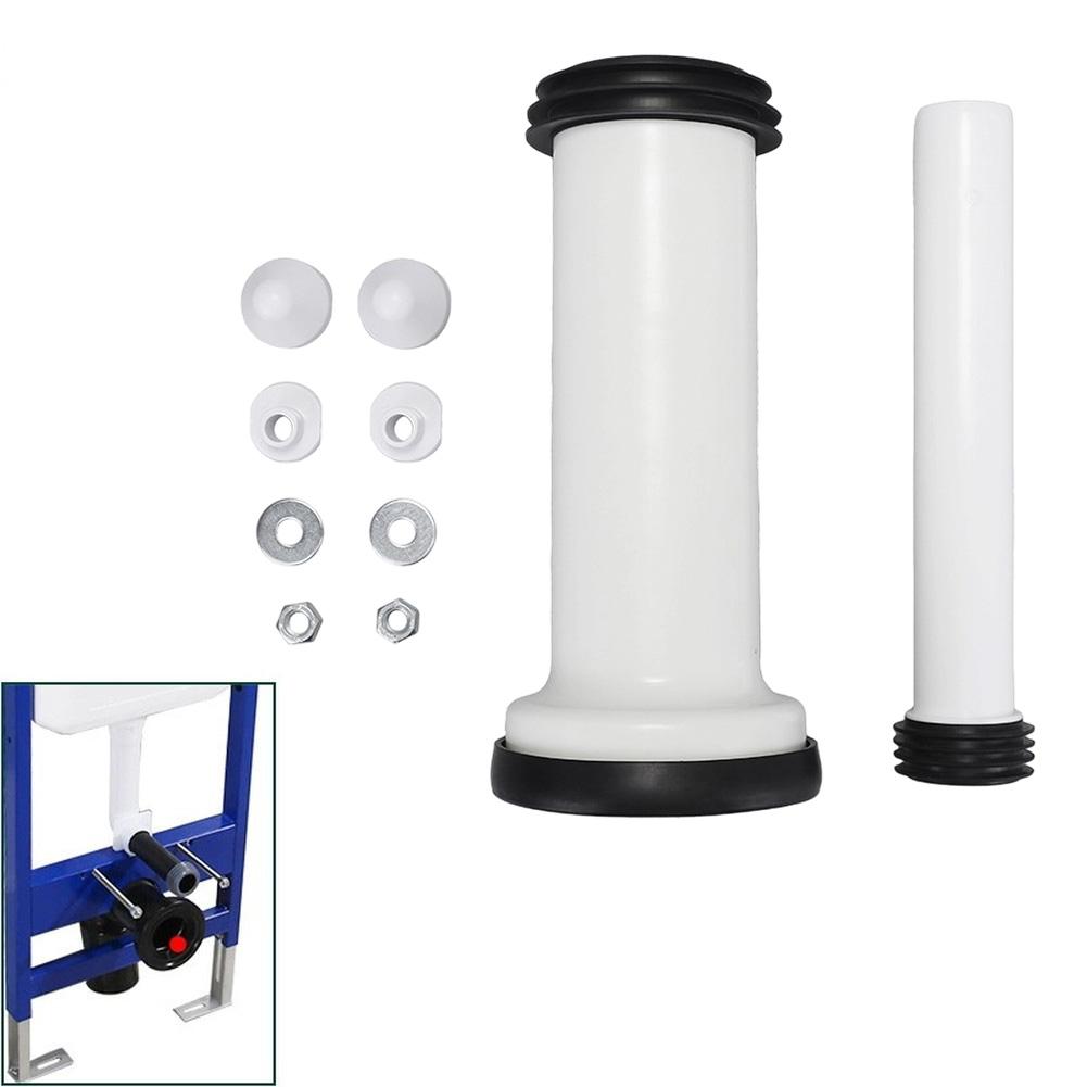 310mm PP Wall-Mounted Toilet Connection Kit, Including Drain Pipe, Flush Pipe Seal, And Screws, Suitable For Most Toilets.