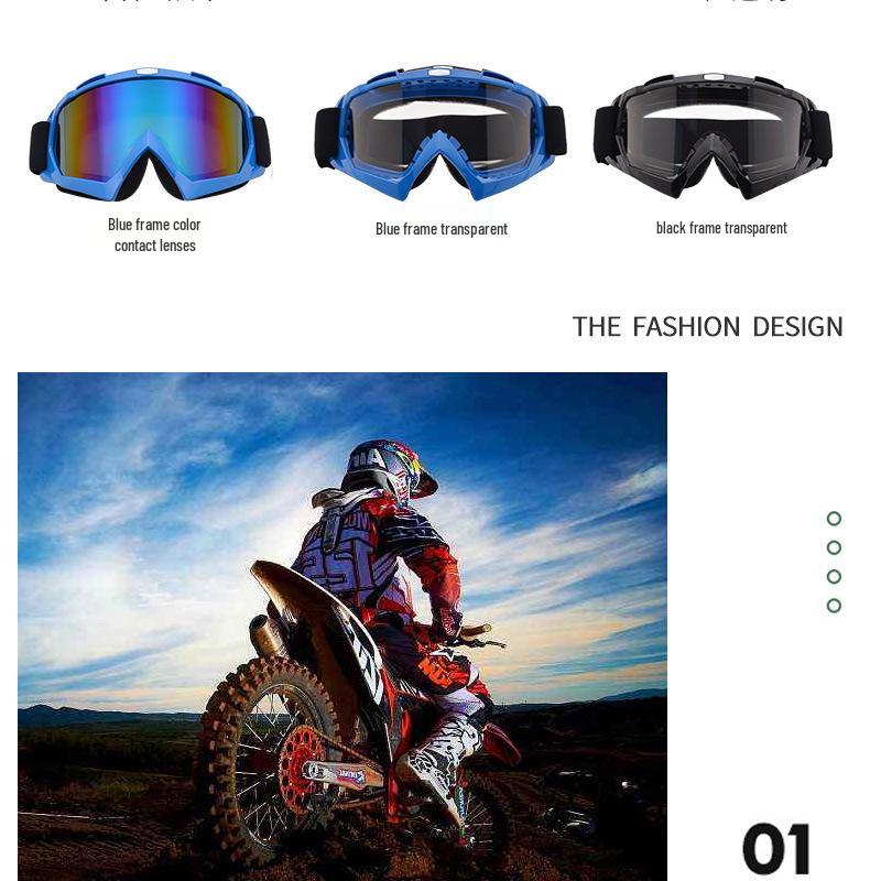 Off-Road Motorcycle Goggles: Windproof Lens for Helmets, Skiing, and Outdoor Riding.