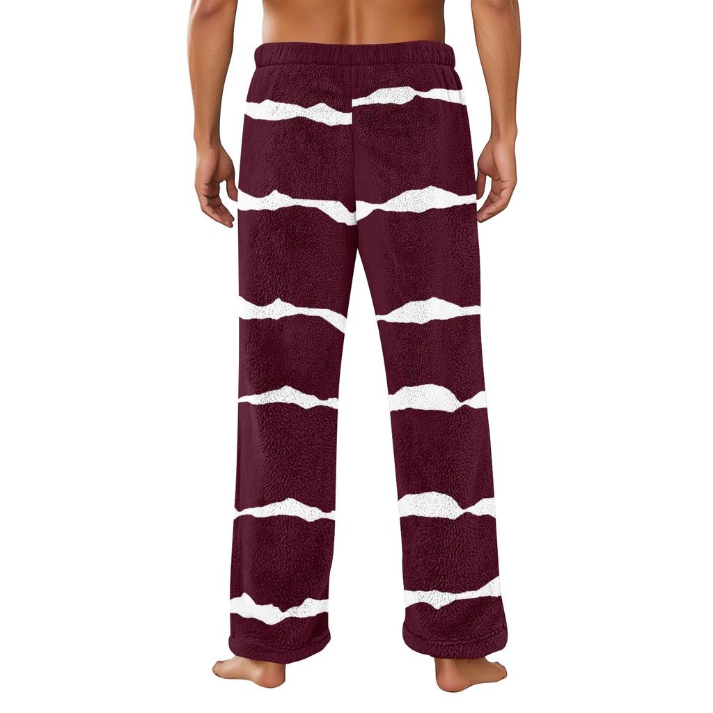 Men's Allover Printed Home Pants Sleeping Pajama Pants Long Pants Pajama Pants