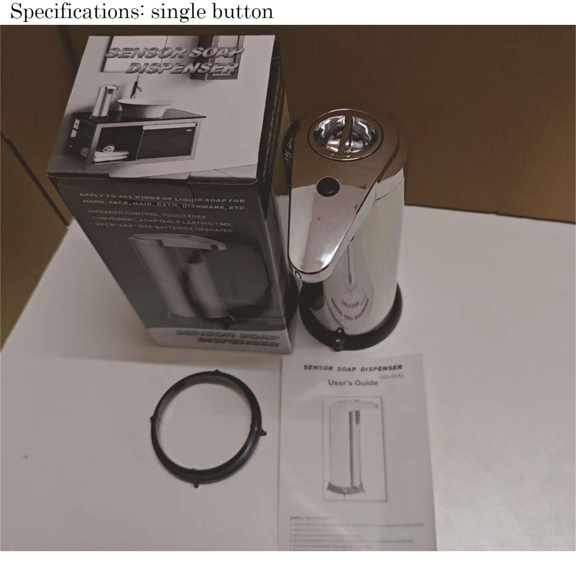 304 stainless steel induction soap dispenser, fully automatic soap dispenser, electric soap dispenser, washing mobile phone