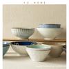 Creative Retro Style Hat Bowl Large Collection Ceramic Ramen Bowl Household High Foot Anti-Scalding Soup Bowl Vegetable Bowl Tableware