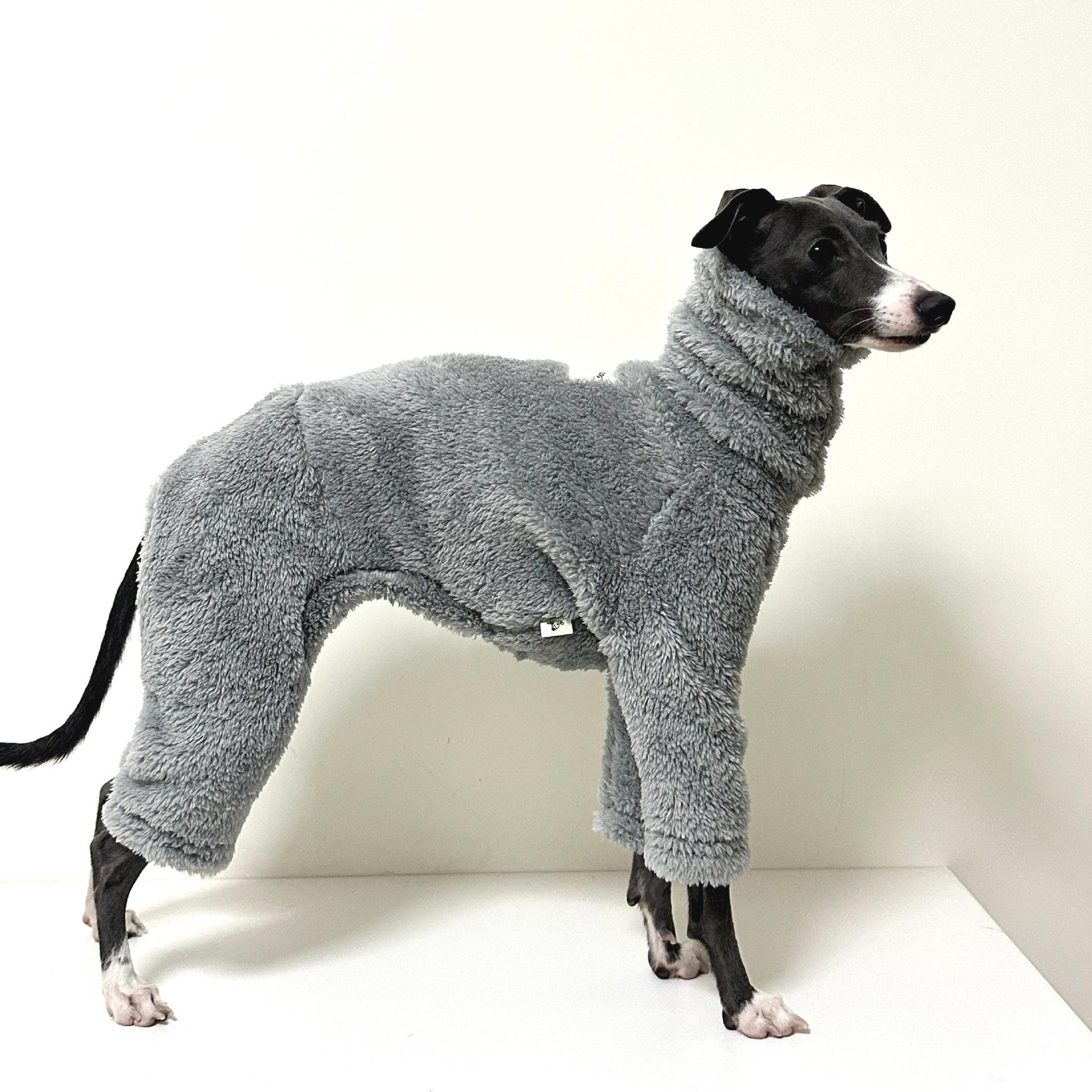 

Зимняя Двусторонняя Бархатная Теплая Четырехлапая Одежда Ткань Мягкая Эластичная Размер Одежда для Грейхаунда Уиппета Биллингтон Терьера size 7 [13-15kg]