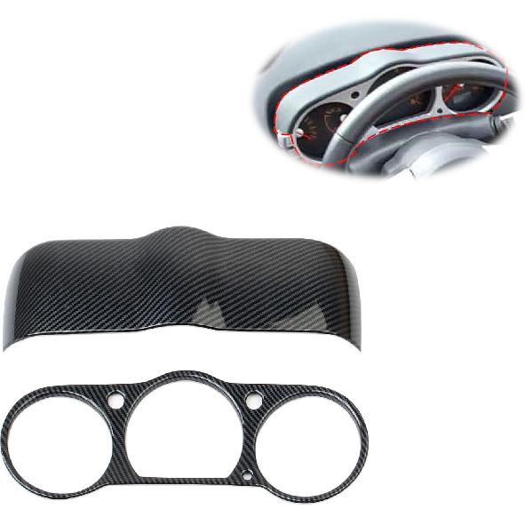 Carbon Fiber Style Center Control Dashboard Instrument Board Frame Cover Trim Accessories for Nissan 350Z