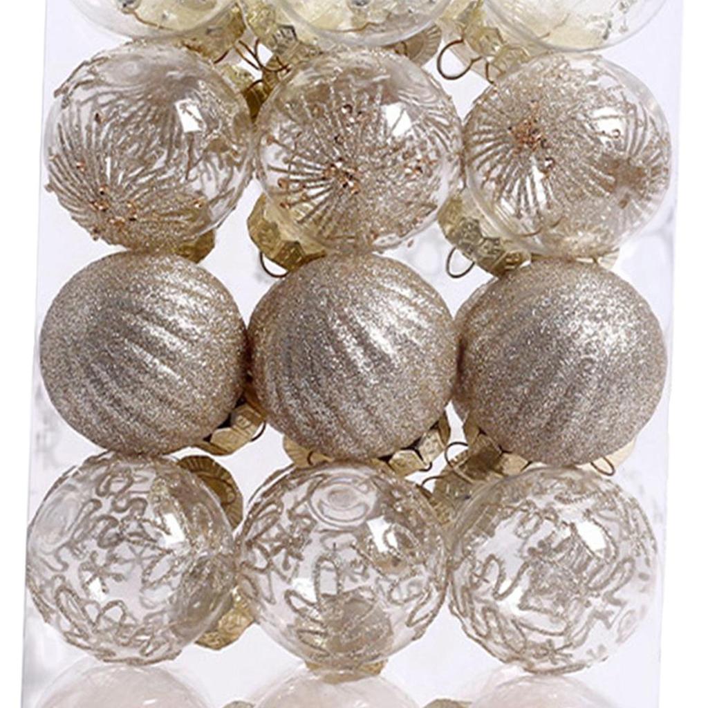 30Pcs Christmas Ball Ornaments Xmas Hanging Tree Decorations Pendants for Holiday Decor