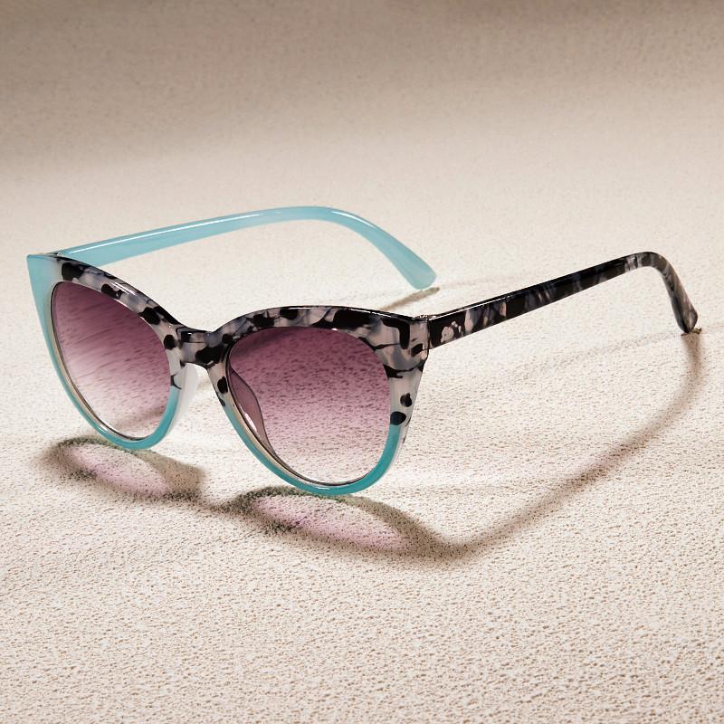 Retro Fashion Cat Eye Presbyopia Glasses Fashion Gradient Reading Glasses UV Resistant Sunglasses 0 To+4.0