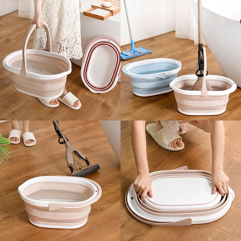 Portable Foldable PVA Mop Bucket for Indoor & Outdoor Use