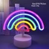LED Planet Neon Light – Creative Rainbow-Shaped Table Lamp for Room Décor and Atmosphere