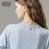 Teenie Weenie Women's Ruffled Collar French-Style Knitted T-Shirt