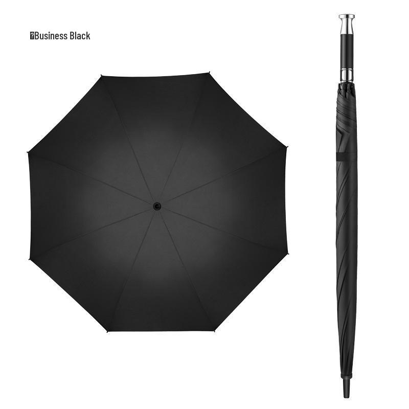 Long Handle 8-Rib Golf Umbrella - Automatic, Straight Handle, UV Protection, Rainproof for Sun and Rain