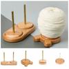 Wool Ball Thread Spool Rotating Yarn Stand Knitting Tool Wooden Yarn Holder  Crochet