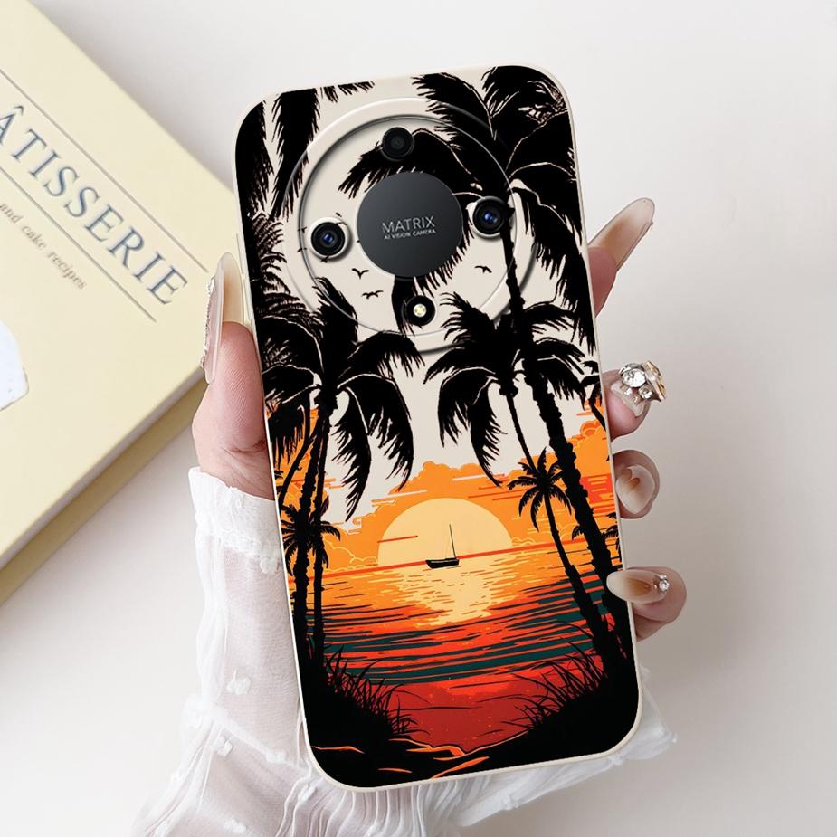 Für Honor Magic 5 Lite Hülle Honor X9A RMO-NX1 Niedliche Cartoon Bemalte Abdeckung Weiche TPU Handyhülle Für Honor Magic5 Lite HonorX9a Taschen