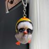 Helmet Duck Keychains Key Rings Key Chains Charm Fashionable Keychain Small Gift