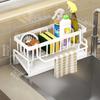 Kitchen Sink Sponge Holder ABS Material Durable Soap Rack Kitchen Supplies Storage Rack Home Spice Rack Drainage Shelf