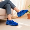 1 Pair Thicken Plush Shoe Covers Reusable Anti-Slip Soles Durable Wear-Resistant Foot Covers For Indoor Outdoor Shoe Covers