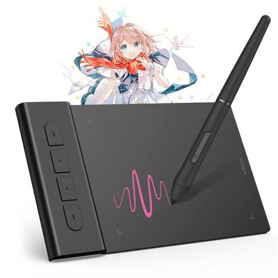 VEIKK Gaming 8192 Pressure Sensitivity 4 Shortcut Pen Tablet for Compatible with and Ideal for and Students 4x3-inch OSU! Tablet, Ultra-Slim,