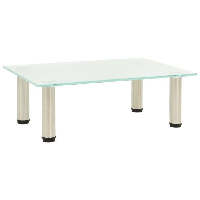VidaXL Meuble TV Givré 40x35x17 cm Verre trempé 322759