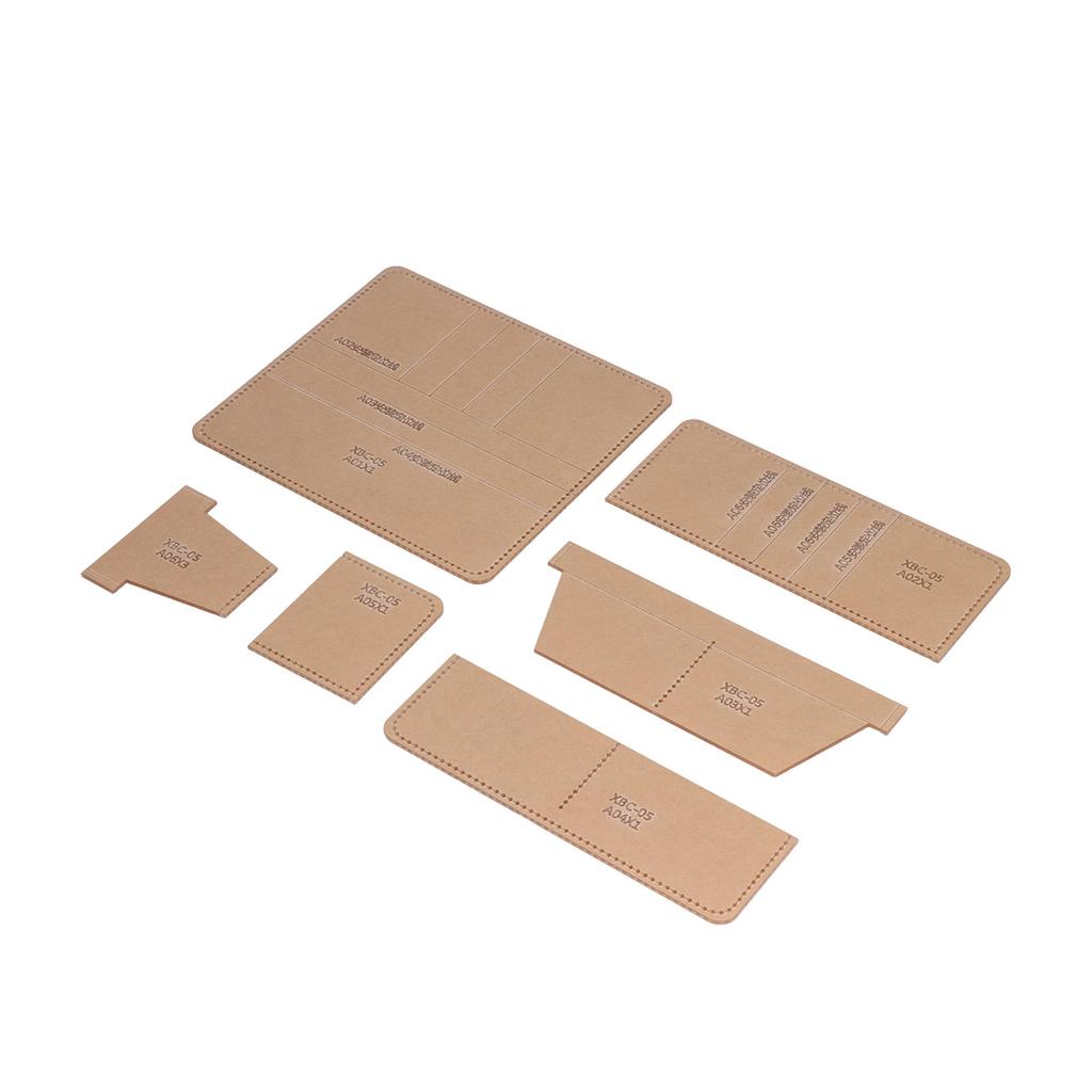 6Pcs Long Wallet Acrylic Template Accurate Cutting Distance Transparent Clear Layout DIY Acrylic
