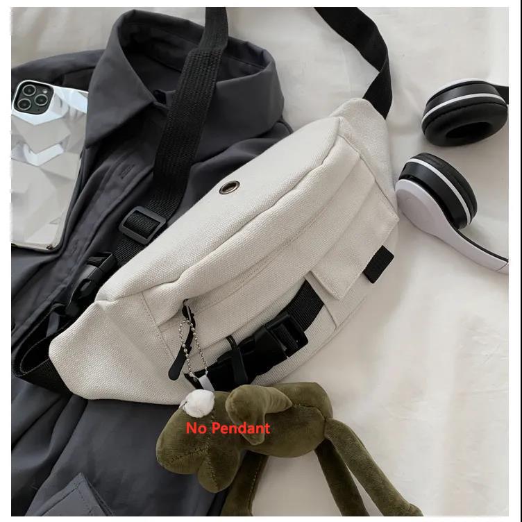 

Женская однотонная сумка-молния Shell Bun Crossbody Chest Bag Leisure Canvas Clinned Shoulder Bags Adjustable Band Remesh No Cubot One Size белый