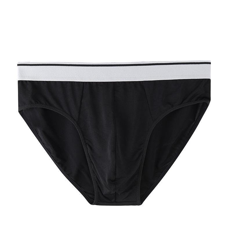 Men's Modal Bamboo Silk Briefs - Breathable, Large Size, Summer Thin