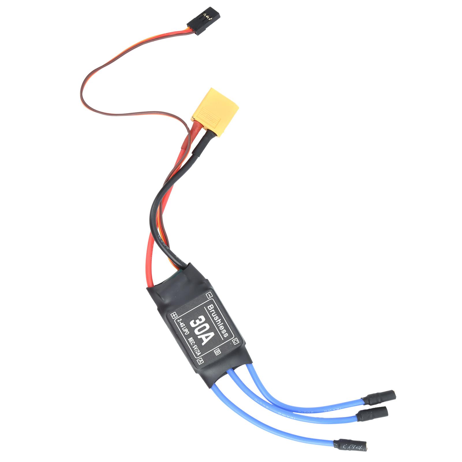 

30A Brushless ESC XT60 Electronic Speed Controller for RC Remote Control Drone Helicopter FPV