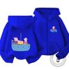 Trendy Cartoon Zipper Hoodie Cute Casual Winter Daily Wear Kids Sweatshirt Peppa Pig Children 3 14
