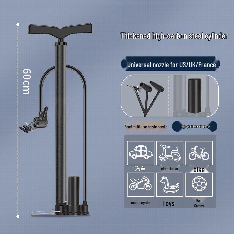 High-Pressure Electric Air Pump for Bikes, Cars, Motorcycles, and Sports Equipment.