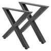 Table Legs, 750 X 760 Mm (HxW) W Steel Furniture Legs, Modular Design, Easy Assembly, 1000 Kg Max Load Heavy Duty, for Home Office Desk, Coffee Dinner