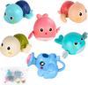 6 Pack Baby Bath Toys for Toddlers 1-3, Floating Wind-up Toys Swimming Pool Games Water Play Set Kids