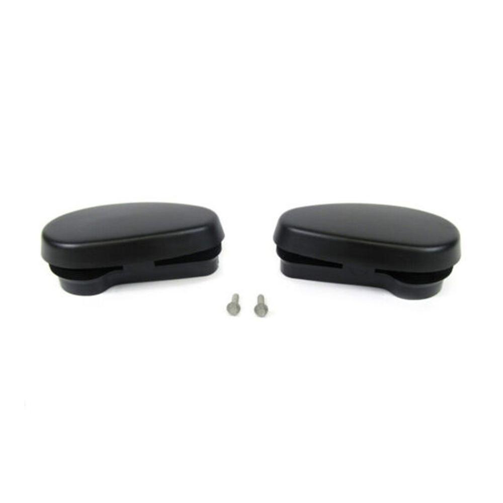 Pair Tubular Side Step or Steps 2 End Caps Fit For 2009-2017 Dodge Ram 1500-3500