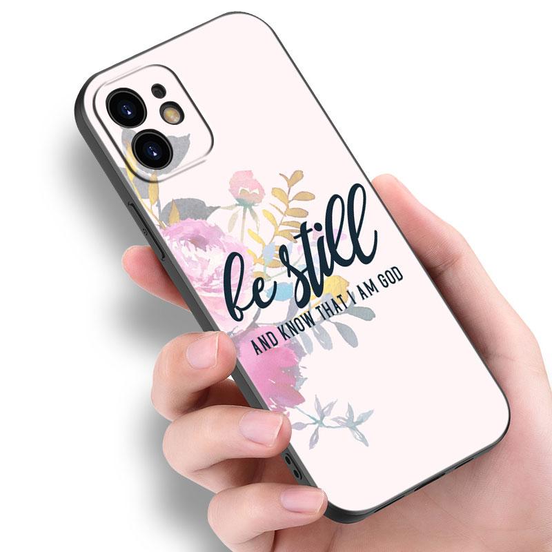 Bible Jesus Christ Christian Case For Apple iPhone 14 13 12 Mini 11 Pro Max 7 8 XR X XS 7 8 Plus SE 2020 2022 Black Cover