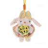 New Cute Lop-Eared Plush Rabbit Keychain Bag Charm & Crossbody Phone Clip