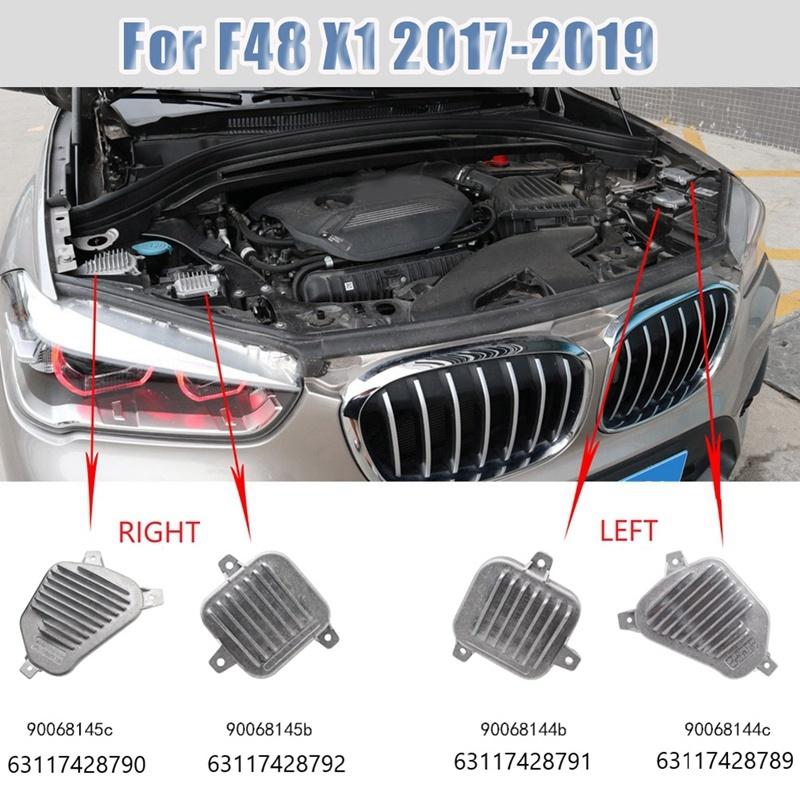 2Pcs Right Side For-BMW X1 F48 2017- LED DRL Headlight Daytime Running Light Control Module 63117428792