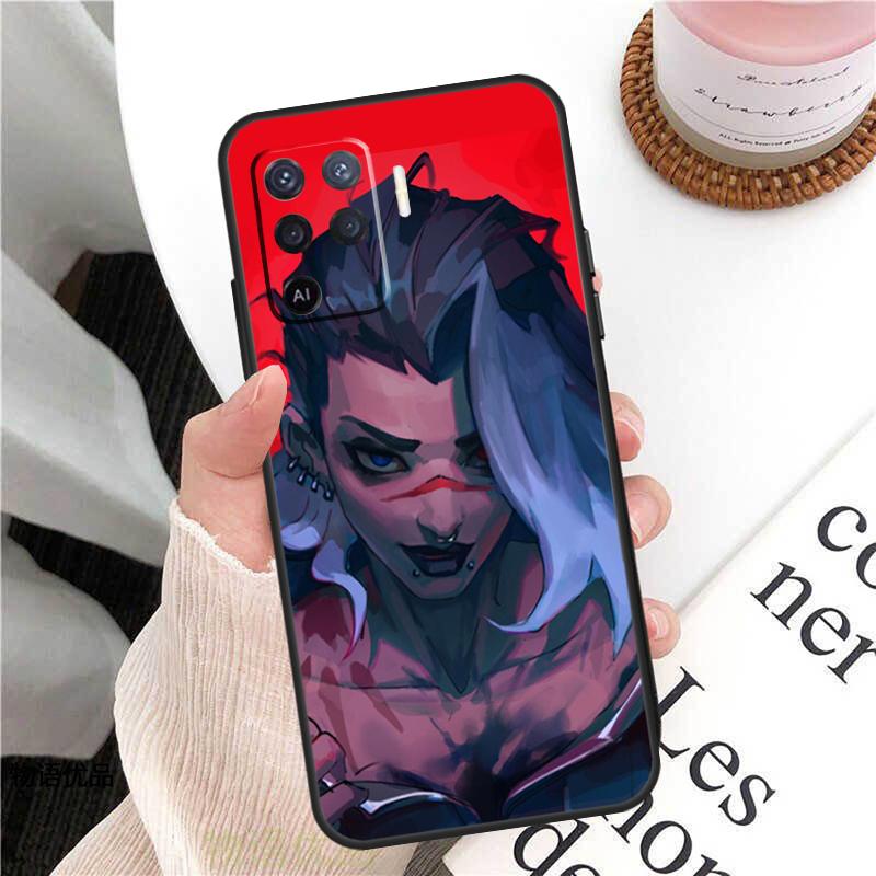 Cartoon Valorant Case For Oppo A98 A58 A78 A18 A38 A60 A80 A40 A77 A57 A17 A74 A54 A94 A96 A76 A16 A15 A5 Pro