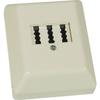Prise Tae - Inline® - Tae-n/f/f - Wall-mounted - External Application - Standard Telephone System