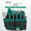 Green Forest Multi-Function Electrician Tool Bag: Wear-Resistant, Dual-Purpose Crossbody & Waist Bag for Wallpaper Repair