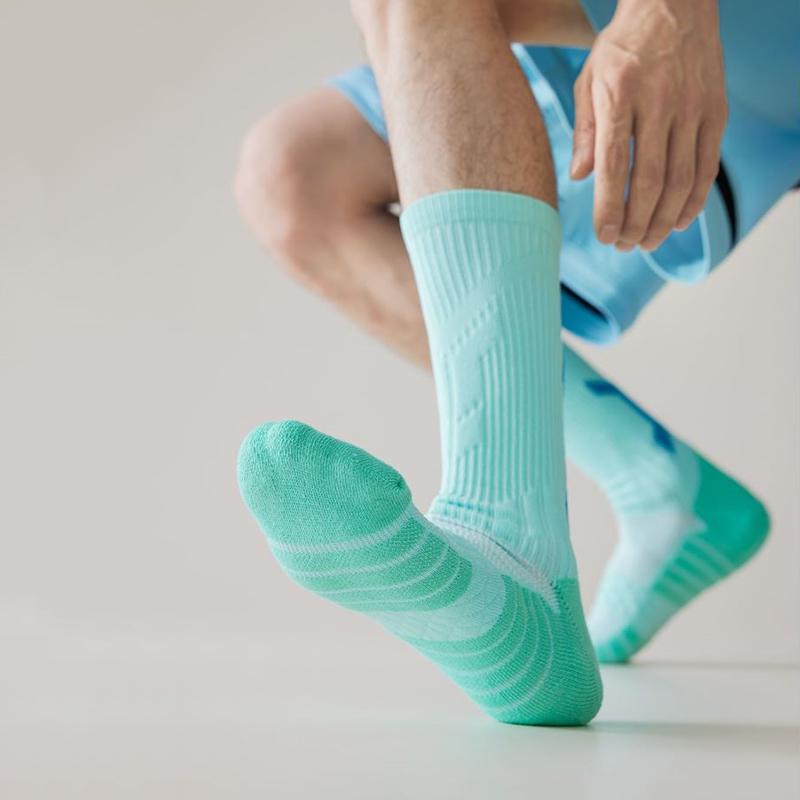 Herren professionelles Basketballtraining Elite Atmungsaktiv schnelltrocknend Handtuchsohle Schweißableitend Sport Drucksocke