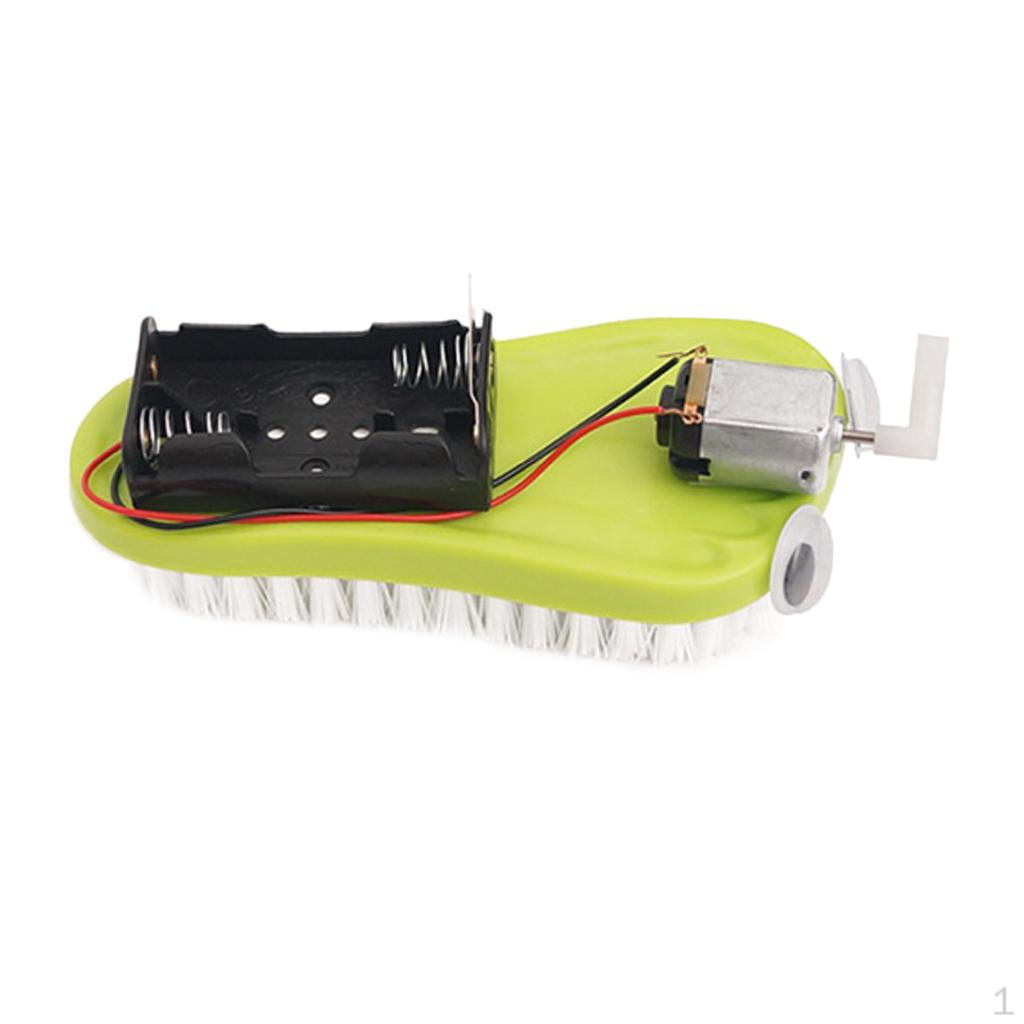 Children s DIY Brush Sweeping Robot Physic Science Experiment Tool