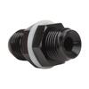 Fuel Cell Bulkhead Fitting with PTFE Washer Black Anodized 6061‑T6 Aluminum Alloy Connector for Most Fluid