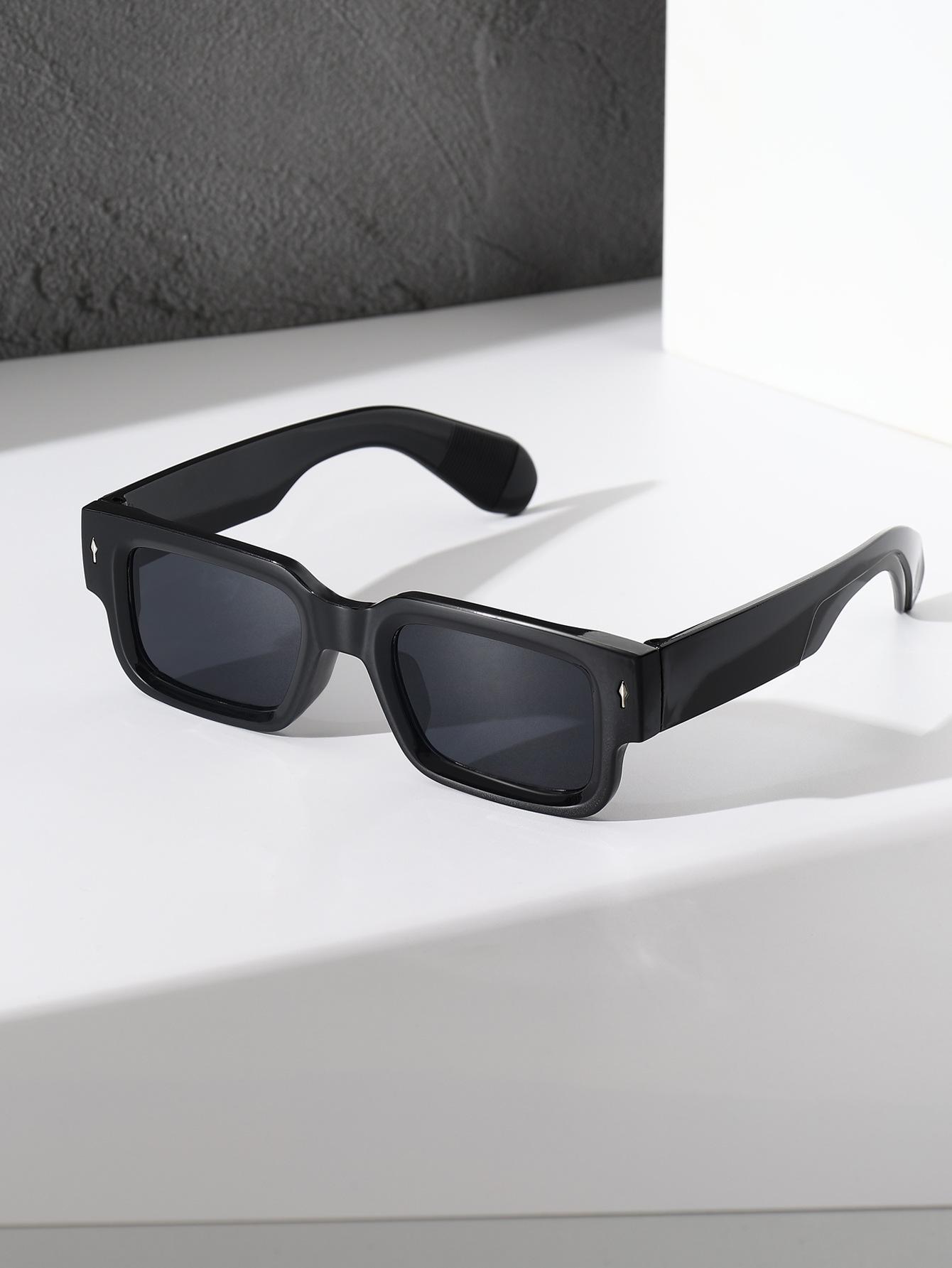 2 Pairs Unisex Retro Square Sunglasses Set - Versatile Small Frame INS Street Style