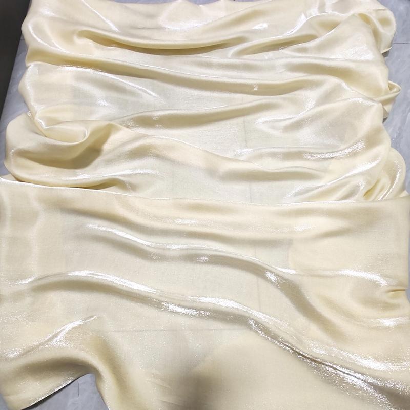 1M Glossy Silk Gradient Fabric Polyester Holographic Gradient Shiny Fabric For Diy Sewing Hanfu Dress Tablecloth Background