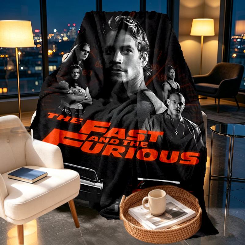 Fast & Furious Print Blanket - Soft & Comfortable, for Bedroom, Travel, Sofa, Home Decoration - Birthday Christmas Gift for Friend