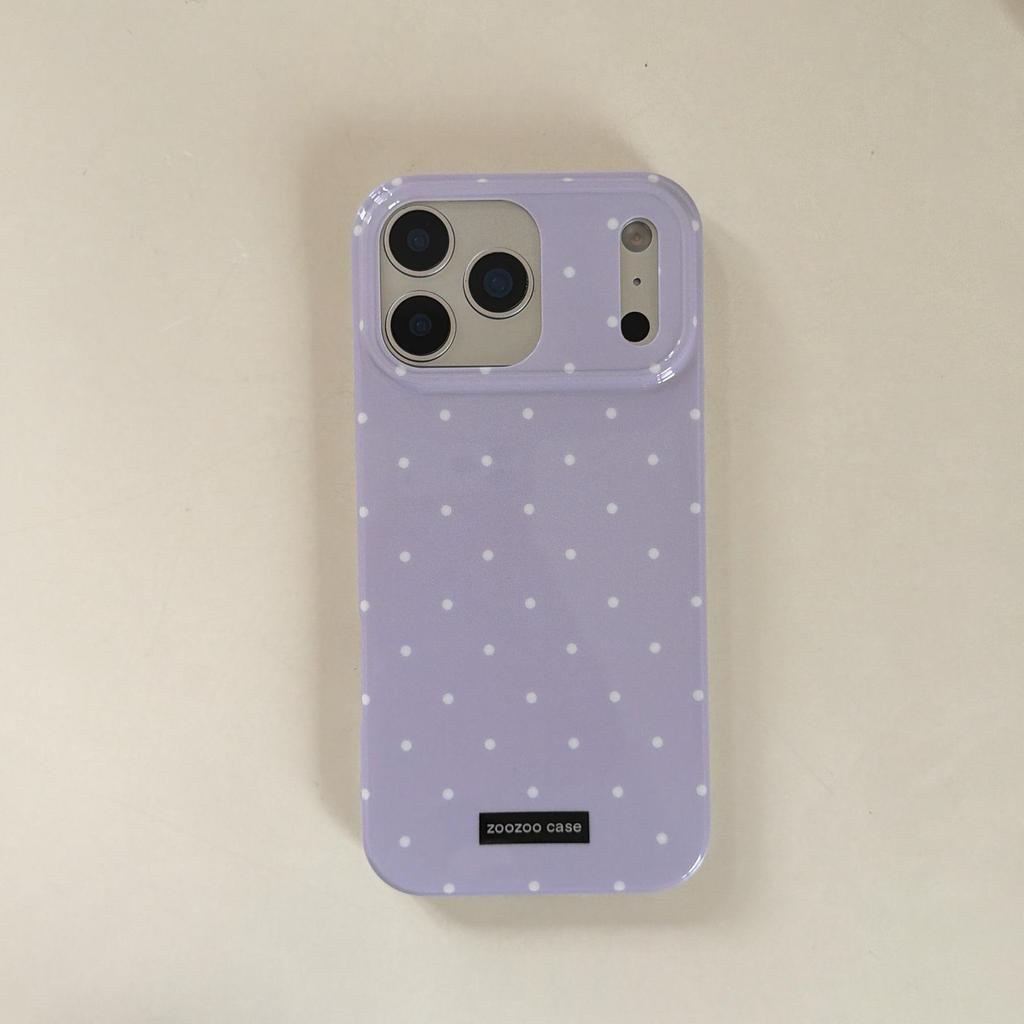 Polka Dot Soft Shell Case for iPhone 16 Pro/17 Pro Max