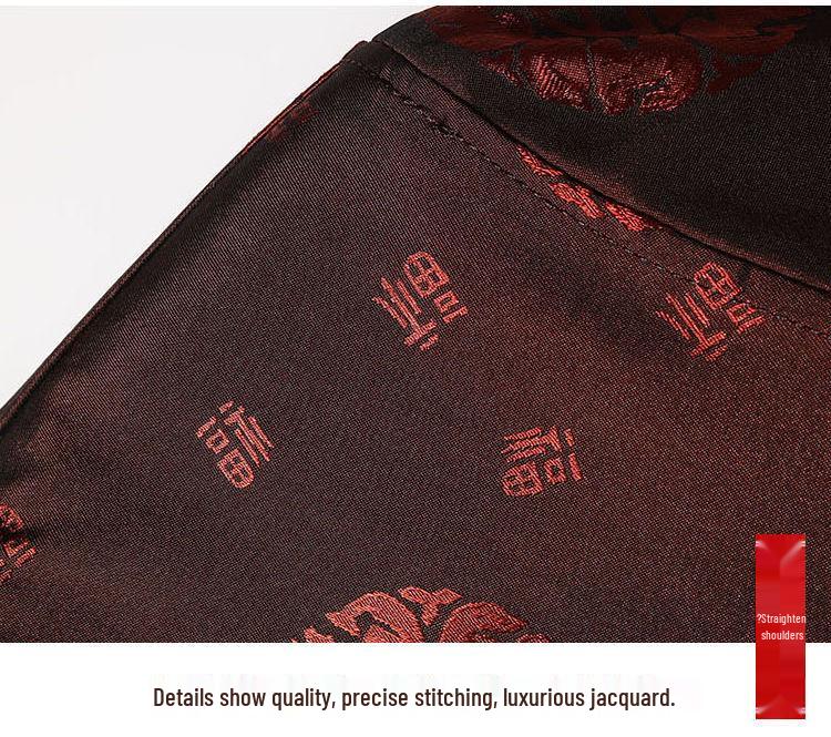 Men's Chinese Style Velvet-Lined Jacket for Autumn/Winter - Perfect for Dad or Grandpa