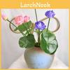 Lotus Flower Artificial Decor For Home Office Wedding Photography Prop With Silk Material