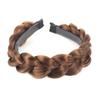 Geflochtener Haarhalter Stirnband Perücke Synthetisches Haar Twist Synthetische Zöpfe Kopfschmuck Zopf Haarverlängerungen für Damen Elastische Perücken Haarverlängerungen