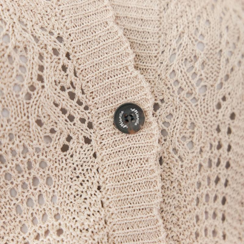 MAXZA Crochet Knitting V Neck Vest zb08Vt601